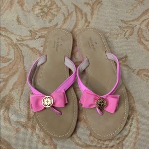 Kate Spade Pink Bow Flip Flops